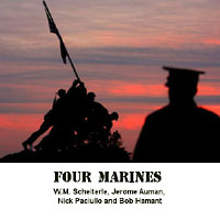 Four Marines cover